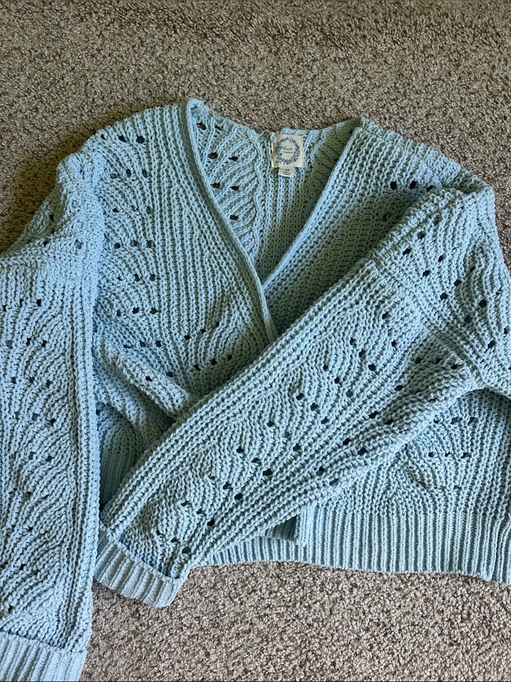 Blue Rain Pale Blue Cardigan